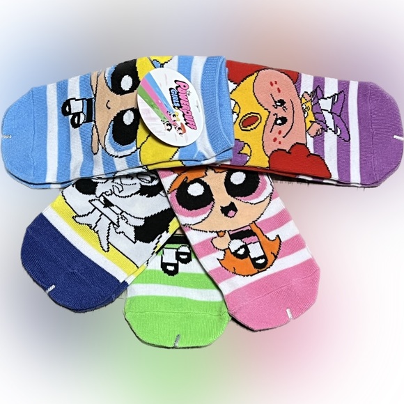 Cartoon Network Accessories Powerpuff Girls Socks Sz 4 Poshmark